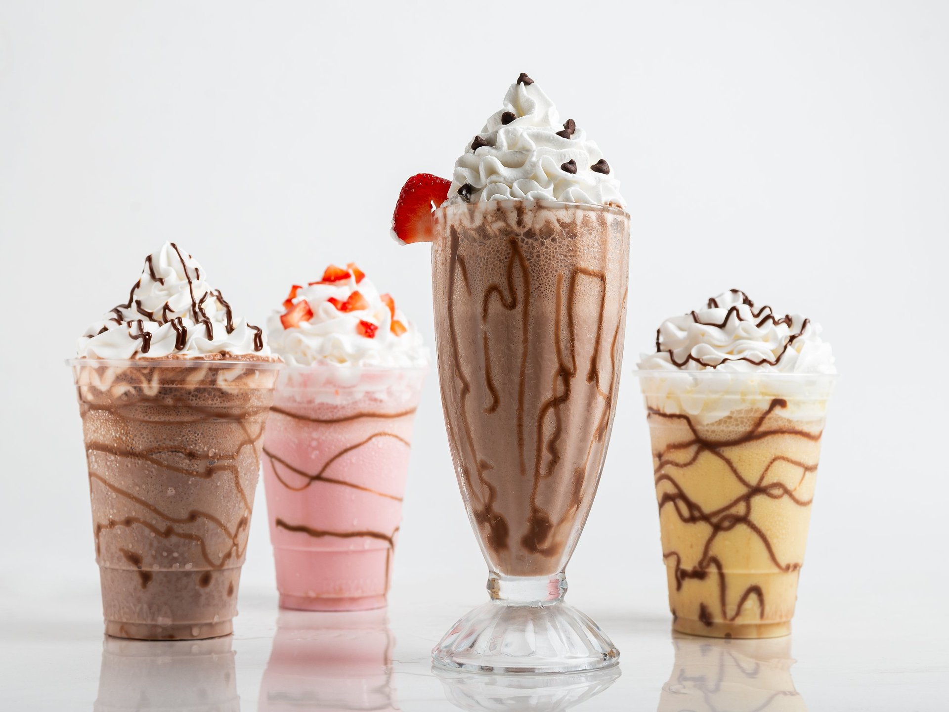 Four tempting milkshake variations